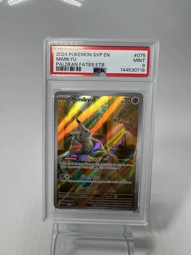 Mimikyu Black Star Promo #75 2024 Pokemon SVP EN Paldean Fates ETB PSA 9