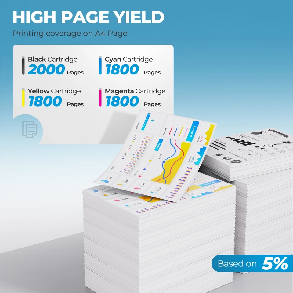 4PK For HP 210A W2100A Toner 210X W2100X for LaserJet Pro 4201dn 4201dw 4301fdn - Image 3 of 4