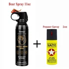 Feloiy 20Ft Bear Deterrent Repellent Spray 11Oz W/ 1 Pack Free Peper Spray 1/2oz