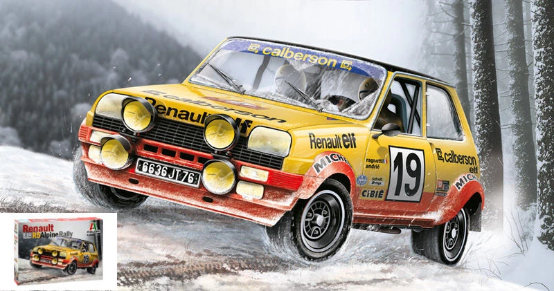 KIT MODELLINO AUTO STATICO ITALERI RENAULT R5 ALPINE RALLY MONTE CARLO 1978 1/24 - Immagine 3 di 4