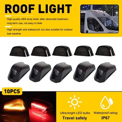Roof Red Amber LED Clearance Lights Fits Dodge RAM Promaster 1500 2500 3500 10x