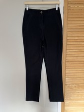 Next Black Cotton Chino Trousers - Size 6R - Great Condition