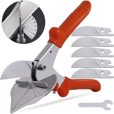 Multi Angle Miter Shear Cutter with Wrench and 5Pcs Upgrade Spare