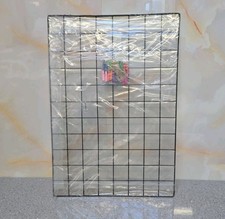 Black Grid Memo Wire Wall Grid Panel Display Home Office Decor 65 x 45cm