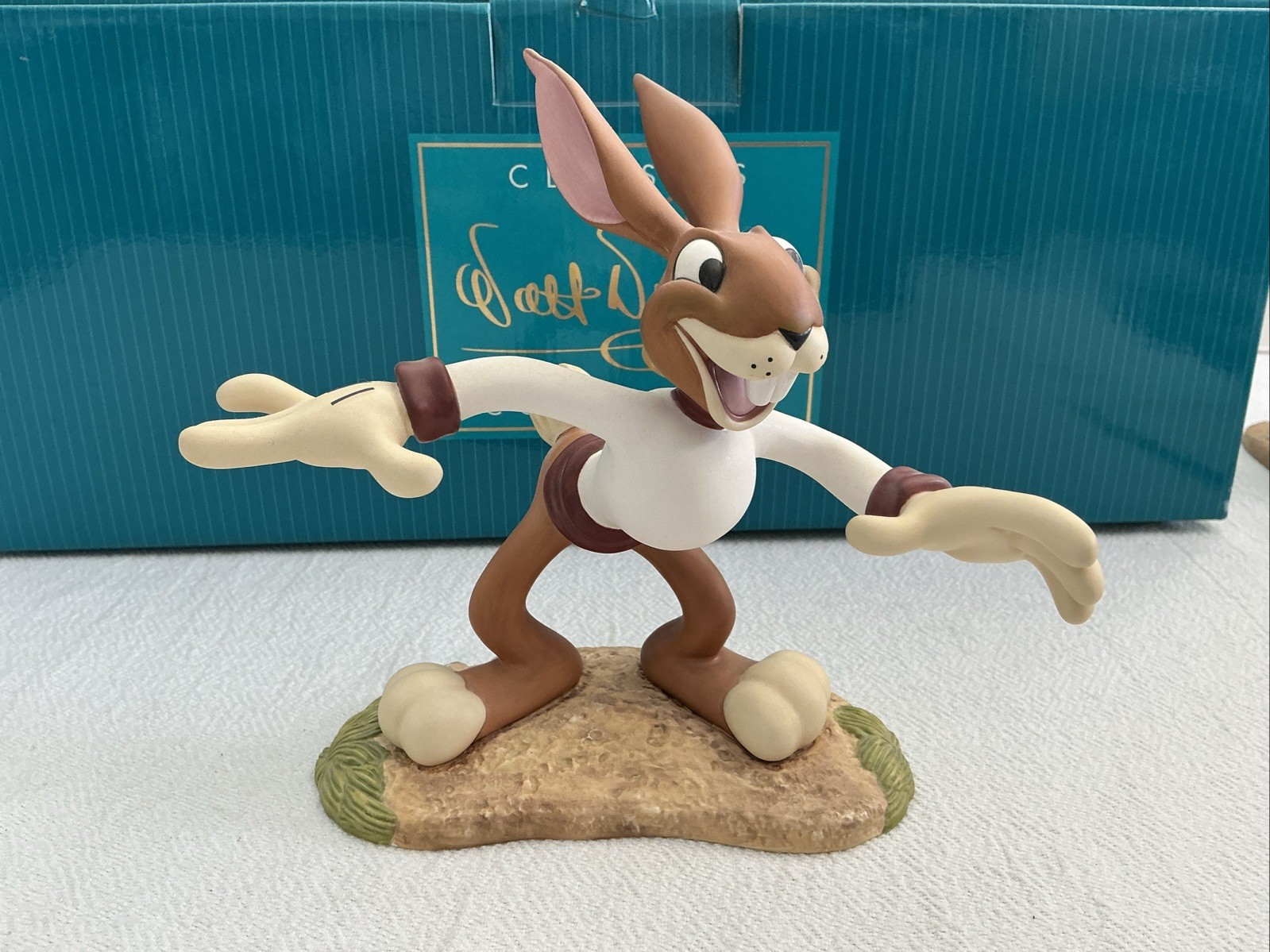 WDCC Artist Signed Tortoise and the Hare “Slow But Sure” & “The Blue Streak”Read