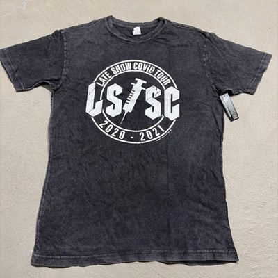 NWT Late Show Stephen Colbert Graphic T-Shirt Men Sz M Covid Tour 2020-2021