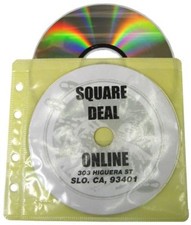 100 CRY-2SVYE Yellow Replacement CD DVD Disc Binder Pages Sleeves Ring Style