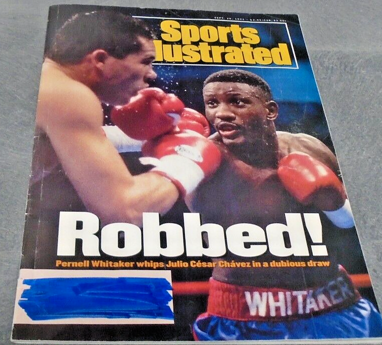 SPORTS ILLUSTRATED 1993 HOFER SWEETPEA PERNELL WHITAKER COVER JC