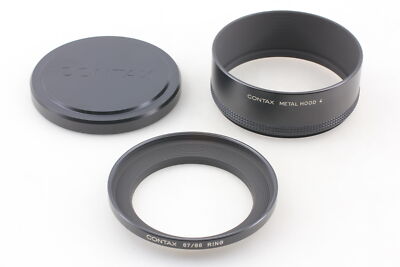 kabiたん 専用 Contax Metal Hood 4 / 67/86 Ring / K-84 [Top MINT] From