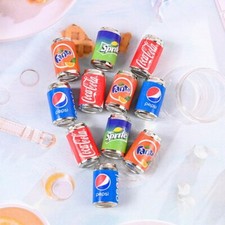 6x Dolls House Miniature Canned Soda Coke Scale Drinks Party Accessories 1:12th