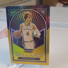 Gradey Dick Rookie RC Gold  #'d /10 2023 Prizm Draft Picks Brilliance