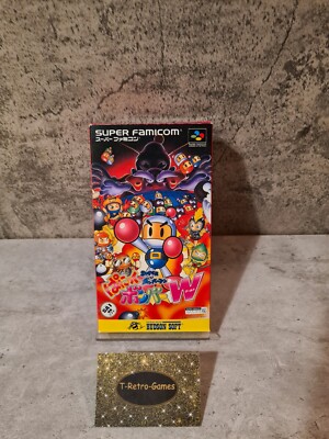 SFC Super Famicom Super Bomberman Panic Bomber W mit OVP und Anleitung 