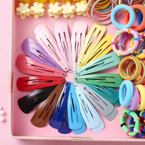 HCliptie 780 stücke Geschenkset Haarschmuck Baby Kleine Mädchen Haarspangen S - Bild 4 von 8
