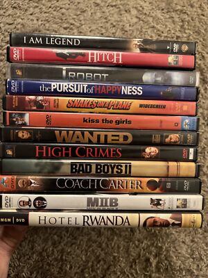 12 Dvds Morgan Freeman Will Smith Samuel L. Jackson Hitch Wanted Bad Boys MIIB