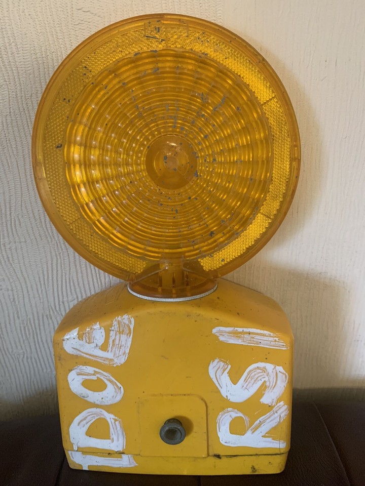 Vintage Dorman Smith TrafiLamp Amber Road Works Lamp Light FREE