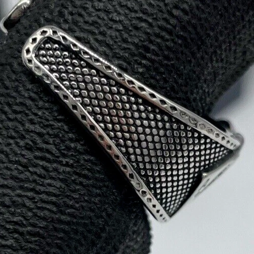 Anello da uomo con carte da gioco poker semiaperto misura 33 comodo inossidabile - Immagine 4 di 4