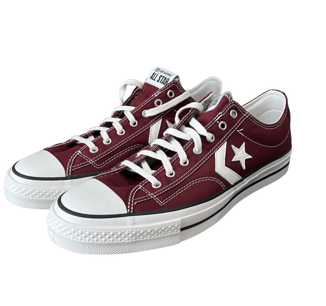 Converse Star Player 76 Red White Maroon Burgundy Casual Shoes