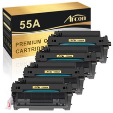 4PK Toner Cartridge CE255A 55A for HP LaserJet Enterprise 500 MFP M525dn Printer