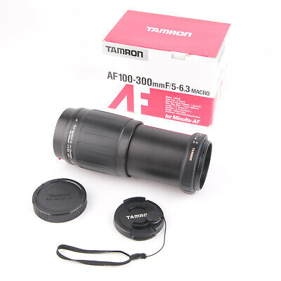 Tamron 186D AF 100-300mm Tele-Macro (1:4) Lens 1:5-6.3 For Minolta-AF |  WORKING | eBay