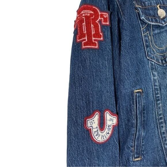 True Religion Oversized Jimmy Jacket with Patches… - image 8