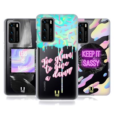 HEAD CASE DESIGNS SASSY HOLOGRAPHIC SOFT GEL CASE FOR HUAWEI PHONES 4