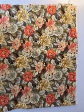 WAVERLY floral cotton upholstery fabric 44" x 56" 1.5 yards
