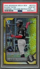BB - 2022 Bowman Chrome Mega - Yellow /75 -  #BCP-23 - Elijah Tatis - PSA 10