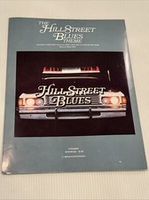Vintage 1980 The Hill Street Blues Theme Sheet Music MTM Enterprises Piano Vocal