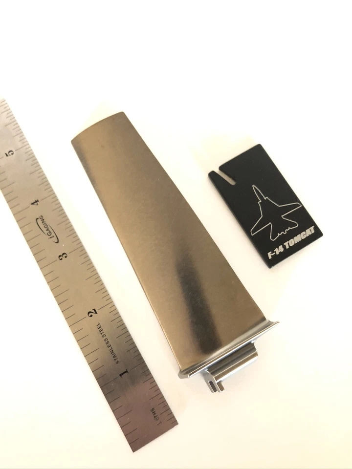 TF-30 F-14 Tomcat Titanium Jet Engine Fan Blade. Desk Model Topgun Ejection Seat - Image 2 of 4