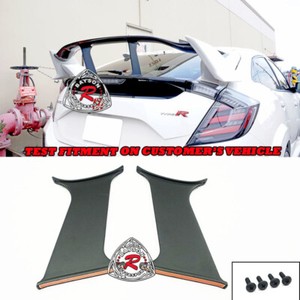 Wing Stabilizers Abs Fit 17 21 Honda Civic Type R Fk8 Oem Trunk Spoiler Only Ebay