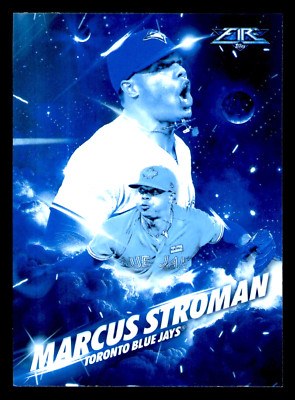 2017 Topps Fire Marcus Stroman Fired Up Blue Chip #F-7 - Toronto Blue Jays 