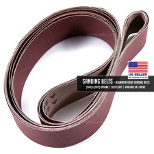 Aluminum Oxide Sanding Belts - 1x42   2x72 Options - Select Grit - 5 Packs