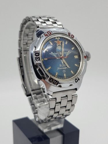 Mechanical Commander's Vintage Watch USSR Vostok Airborne Forces with bracelet - Picture 24 of 24