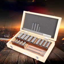 22pc Keyway 4 Broach Kit Collared Bushing Shim Set Metric Size Metalworking Tool