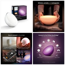 philips hue go portable colour changing led smart table lamp