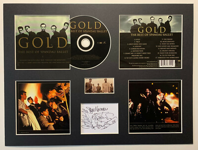 SPANDAU BALLET - Signed Autographed - THE BEST OF - Album Display Deluxe