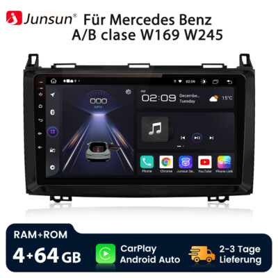 9''Android 12 Autoradio Carplay WIFI 4G BT Für Mercedes Benz A/B Klasse W245 W169
