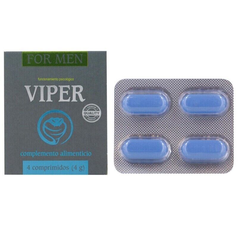 Viper for Man 4 Pastiglie Sex Capsule Erezione Uomo Potenza Sessuale Integratore