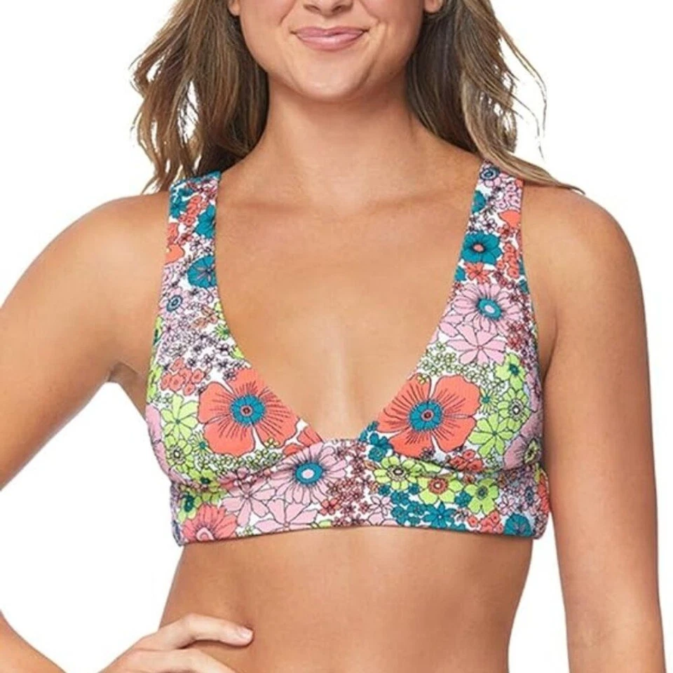 Conjunto de bikini Raisins para mujer mediano floral isla top triple lateral inferior multicolor Foto 2 de 4