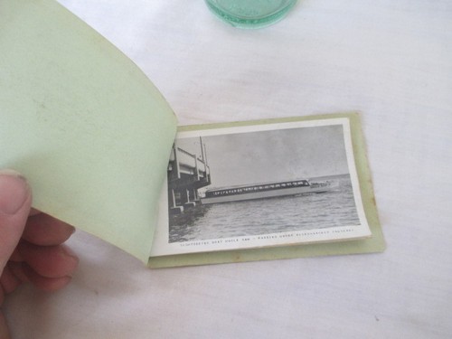 Sightseeing Boat Uncle Sam BLACK & WHITE Photo Booklet Miami Florida TRIPLE AAA - Picture 3 of 8