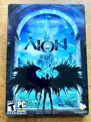 Aion (PC, 2009) Adventure Fantasy PC Video Game 2-Disc Set Rated T Good