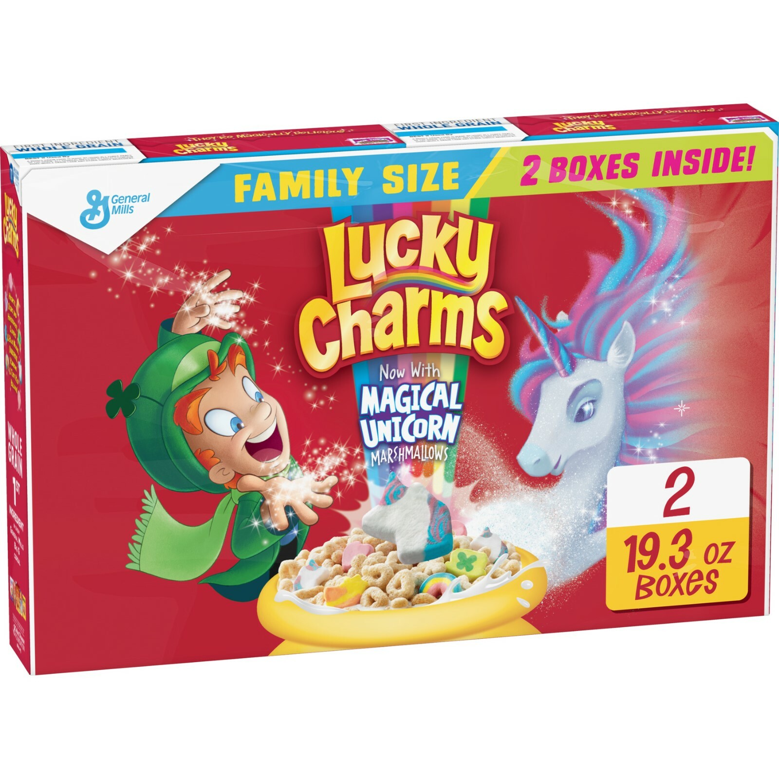 LUCKY CHARMS CEREAL SIN GLUTEN FAMILIAR 2 PIEZAS-38,6 oz-PAQUETE DE 4 (8 piezas) |