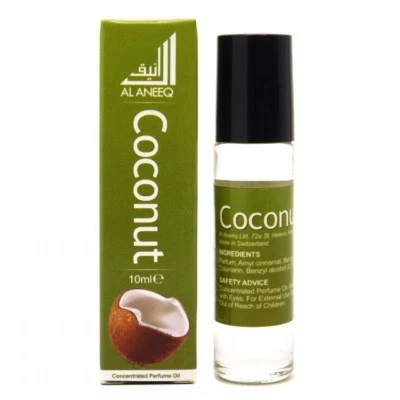 Coconut Perfume Oil by Al Aneeq - Creamy Soft Long Lasting Fragrance oil 10ml