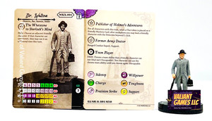 Indy Heroclix Dr. Watson #WKX-004 w/ Card Sherlock Holmes Iconix Set