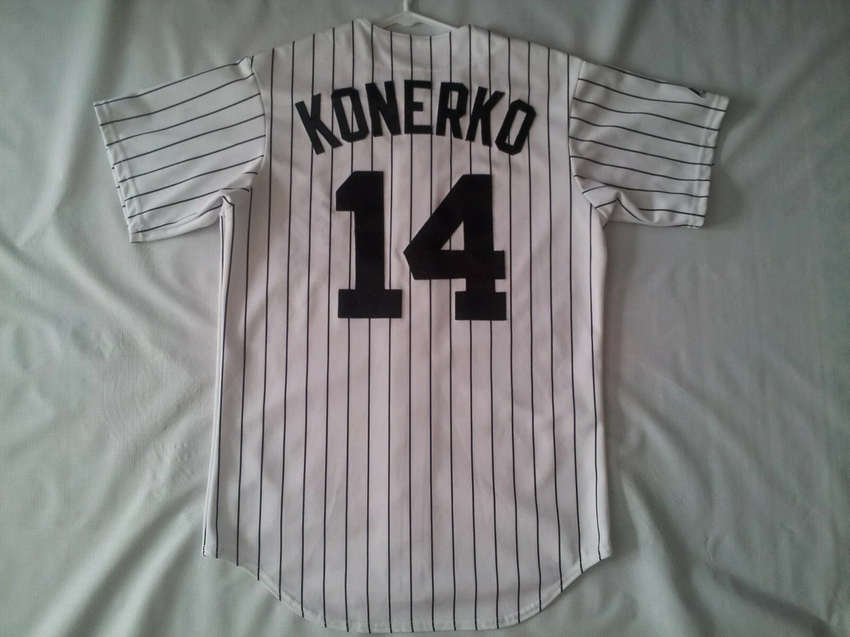 PAUL KONERKO  Chicago White Sox 1980's Majestic Throwback Baseball  Throwback Jersey