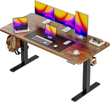 55 X 28 Large Electric Standing Desk, Height Adjustable Computer Desk, 27.6" Dee