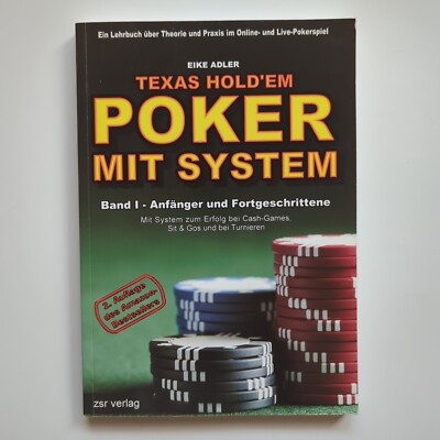 Texas Hold'Em Poker Mit System Band I Buch Theorie Praxis Eike Adler | Sehr Gut