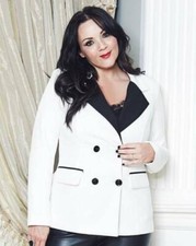 Martine Mccutcheon Tuxedo Jacket Ivory Uk 30 Rrp £70 Dh9 Qq 17