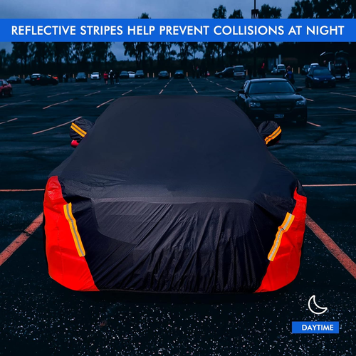 Car Cover Waterproof All Weather for Automobiles, 6 Layers Outdoor Full Exterior - Picture 5 of 12