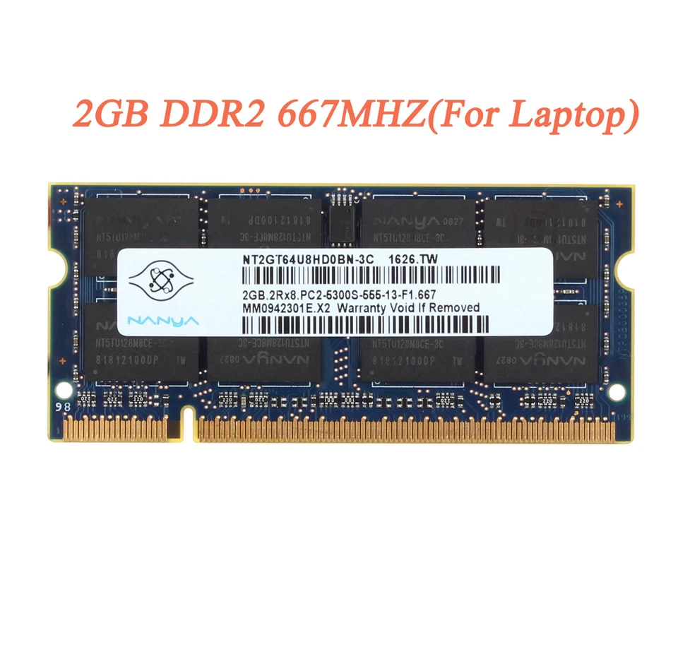 Lot Nanya 4G 2G 1G PC2/3 5300 6400 DDR2 667 800 DDR3 1333MHz Laptop Memory RAM @ - Image 3 of 4